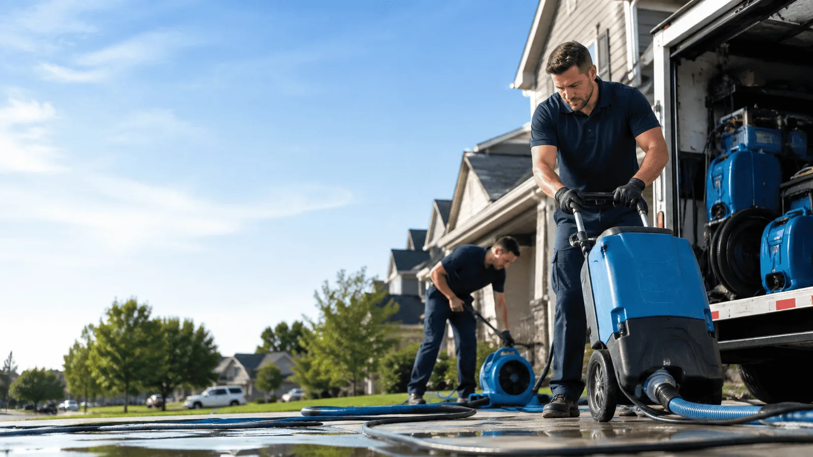 Water Mitigation being performed in Christiansburg, OH